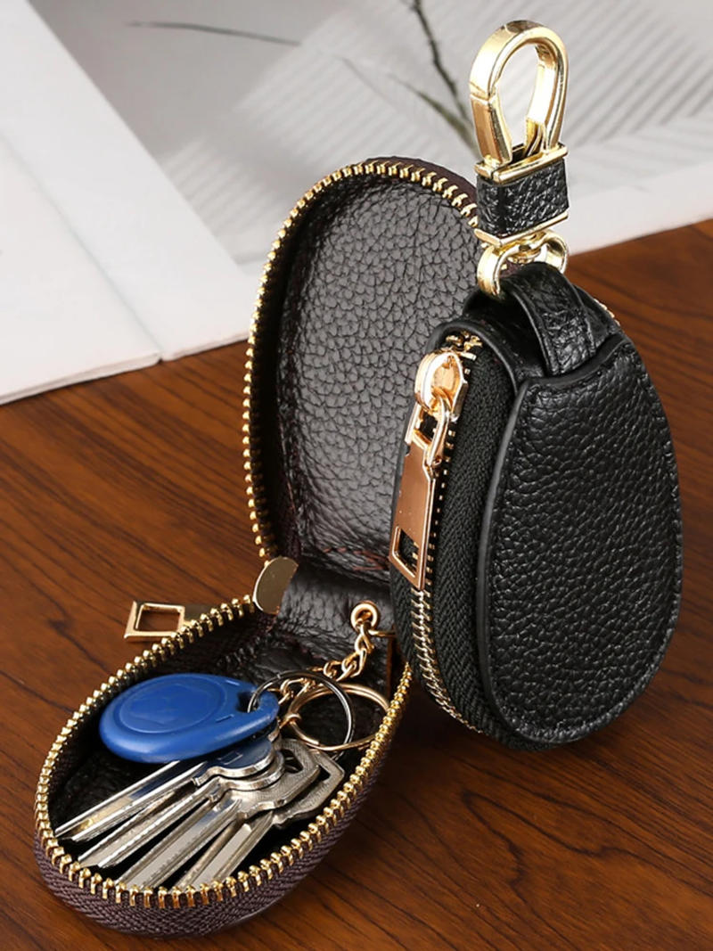 Description Picture 6 of itemKey Bag Car Remote Control Key Storage Bag Universal Large Capacity Multifunctional Keychain Storage Bag Simple And Compact