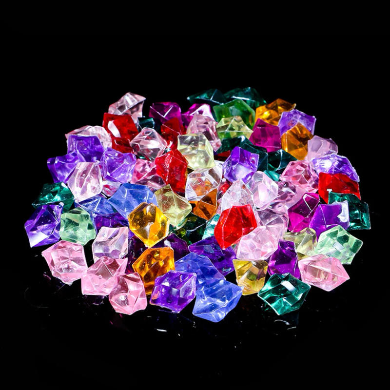 Description Picture 5 of item200pcs Acrylic Ice Rock Stones Vase Gems For Wedding Party Decor Confetti Table Beads Vase Plant Hydroponic Decoration