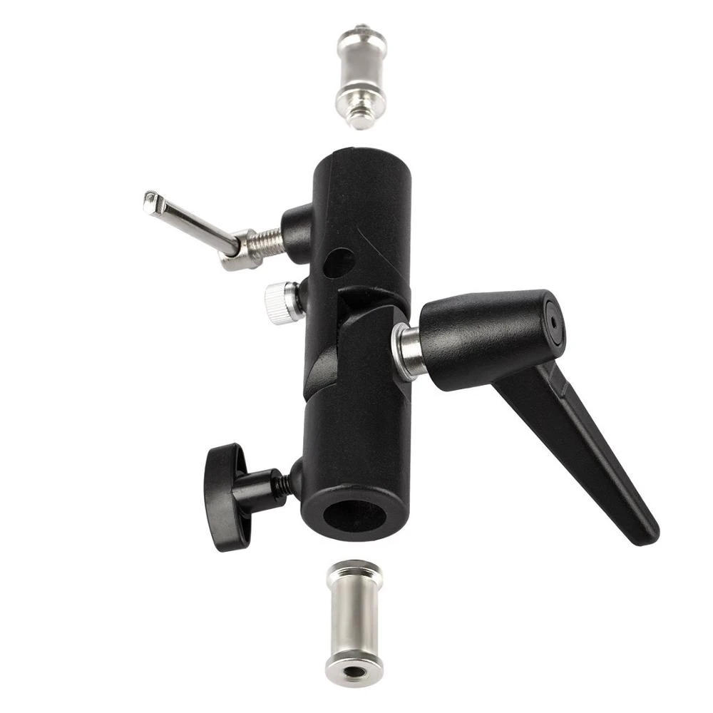 Description Picture 4 of itemFlash Bracket Hot Shoe Umbrella Holder Light Stand Bracket Mount Adapter for Tripod photography photographic photo studio