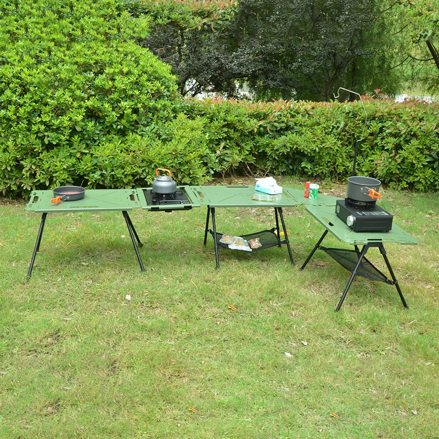 Description Picture 2 of itemCamping IGT   Tactical Table Set 2.5mm Aluminum Alloy Folding Table With Carrying Bag Lightweight Outdoor Desk Table For Picnic