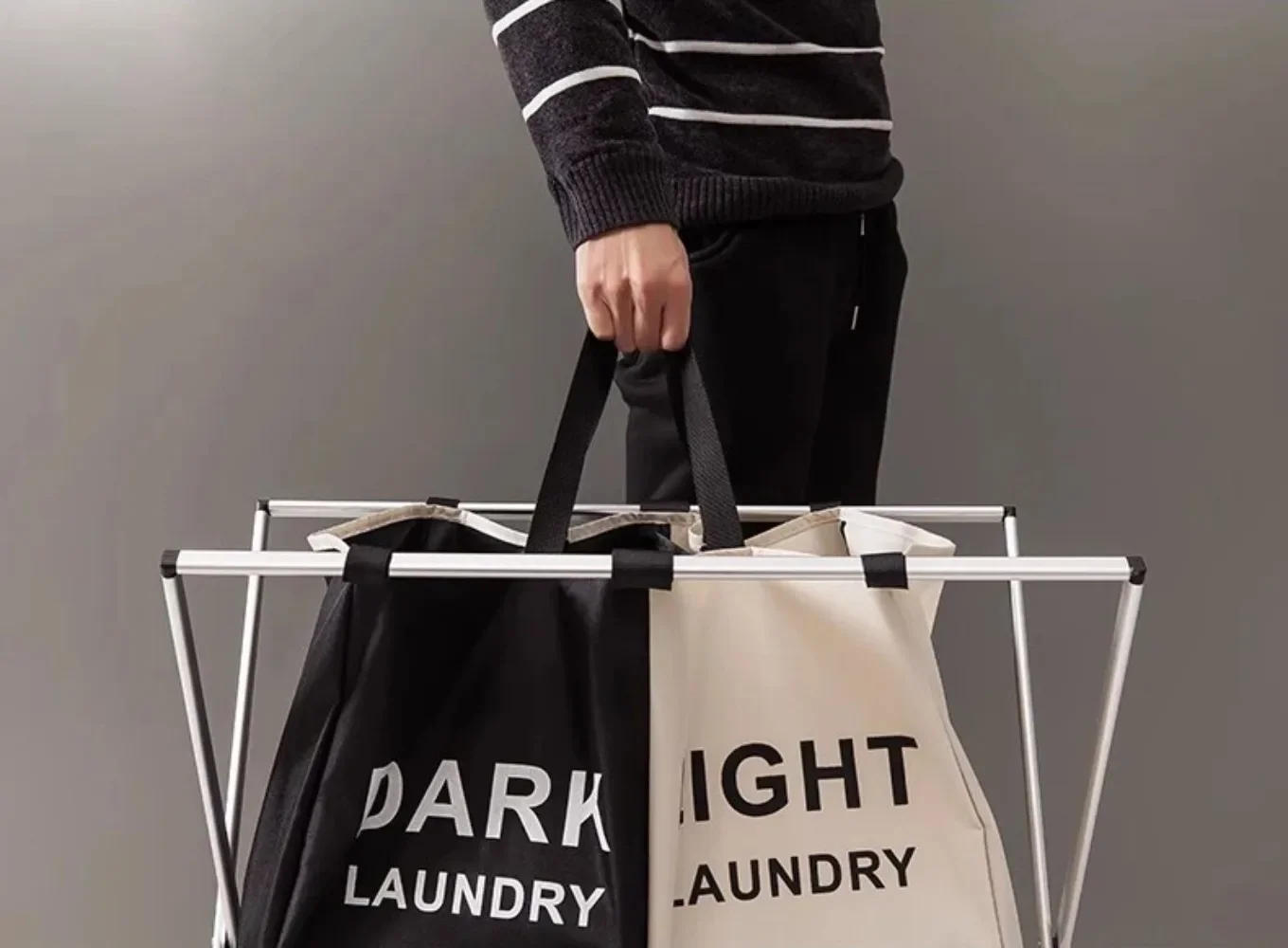 Description Picture 6 of itemDirty Laundry Basket Home Large Capacity Foldable Dirty Clothes Laundry Hamper Storage Bag Bathroom Waterproof Storage Basket