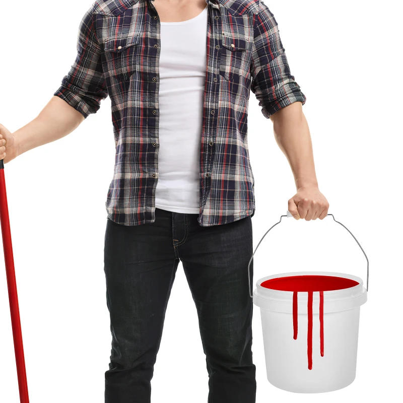 Description Picture 3 of itemPlastic Paint Can 1 Gallon Bucket Lid Handle Empty Paint Can 4L Water Bucket Paint Pail Multipurpose Storage Container