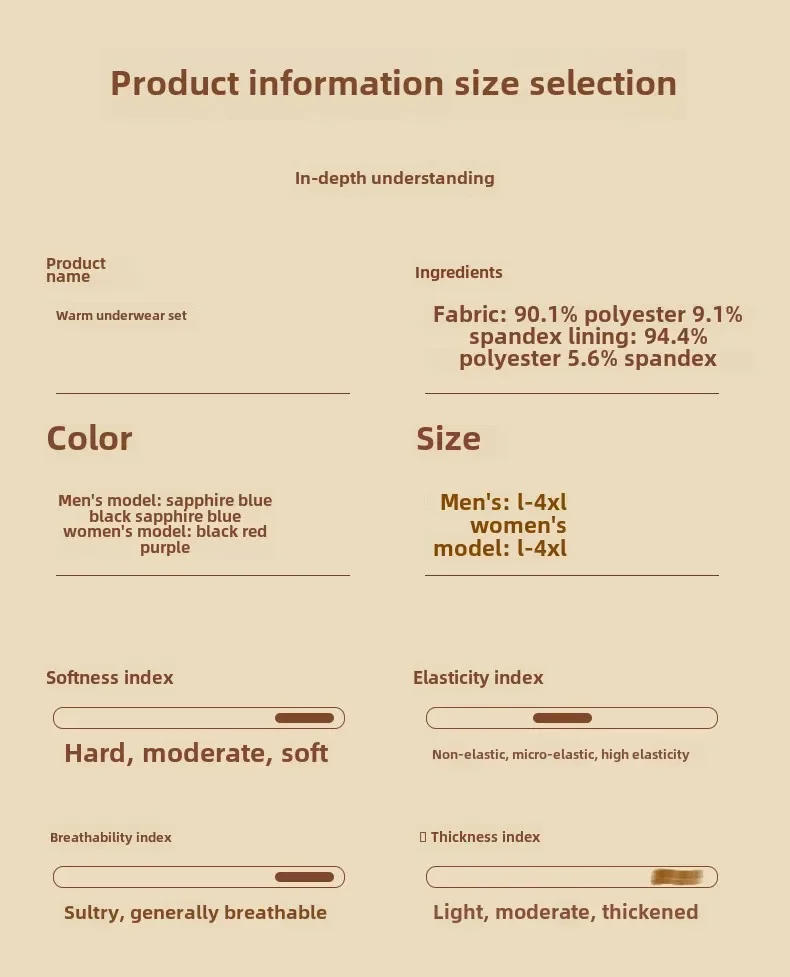 Description Picture 4 of itemWinter Lamb Wool Thermal Underwear Men's Thick Autumn Clothes and Pants Set Women's Round Neck Cold Proof Base Warm Clothing