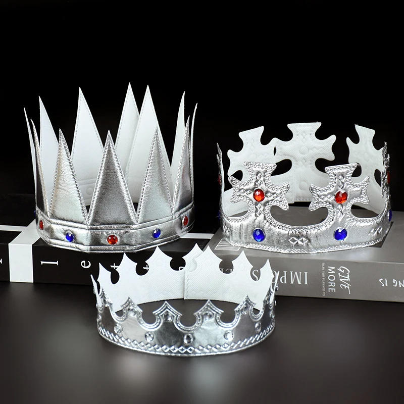 Description Picture 6 of itemMulti Style Gold Silver Princess Prince Crown Tiaras Headwear Birthday Party Crowns Headband Costume Accessories Photobooth Prop