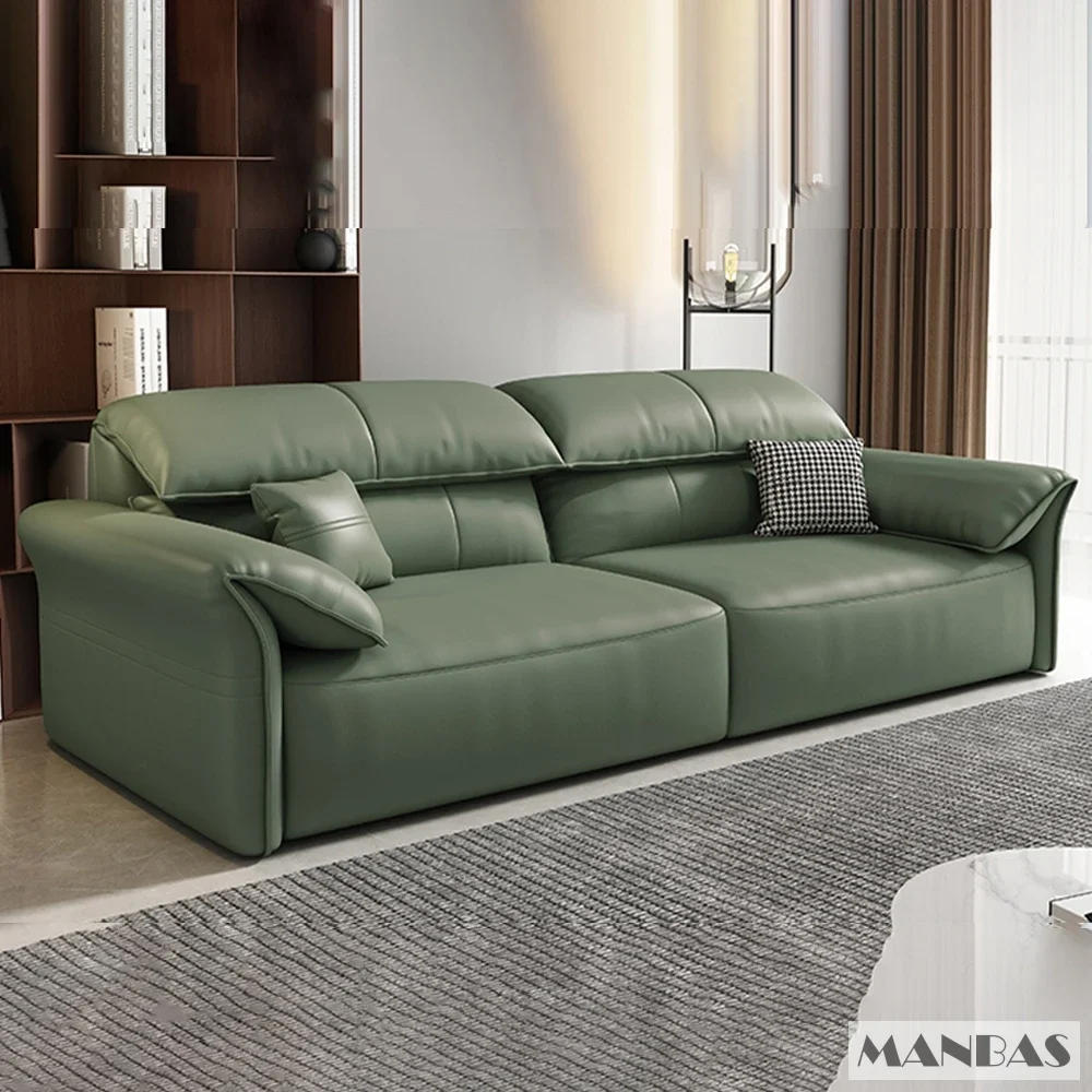 Description Picture 6 of itemMANBAS Electric Sofa Convertible for Cinema Living Room | Genuine Leather Electric Multifunction Sofa Bed | Folding Sofa Beds