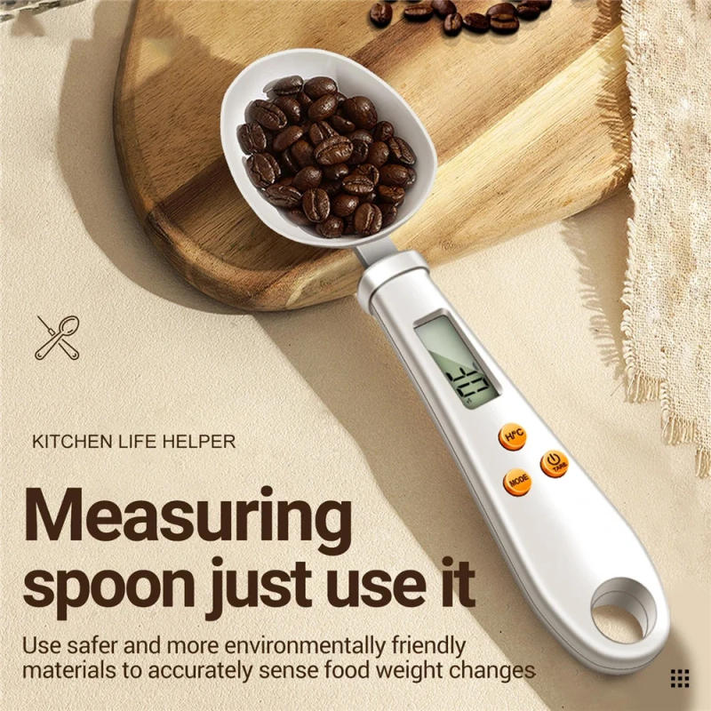 Description Picture 5 of item2in1 Electronic Kitchen Scale LCD Digital Measuring Food Flour Digital Spoon Scale Mini For Food Thermometer Scale Kitchen Tool