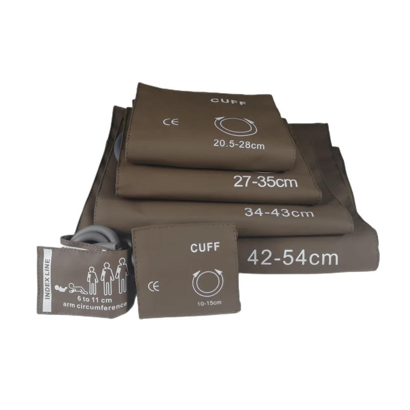 Description Picture 3 of itemAll Sizes In One Set Reusable Blood Pressure NIBP Cuff With Double Tube For Neonates to  Adult Size Patient Monitor Double Hose