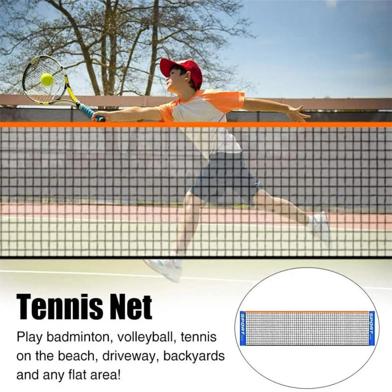Description Picture 4 of item3m/4m/5m/6m Portable Badminton Net Set For Tennis Soccer Sport Kids Adult Volleyball Training Indoor Outdoor Mesh Net Exercise