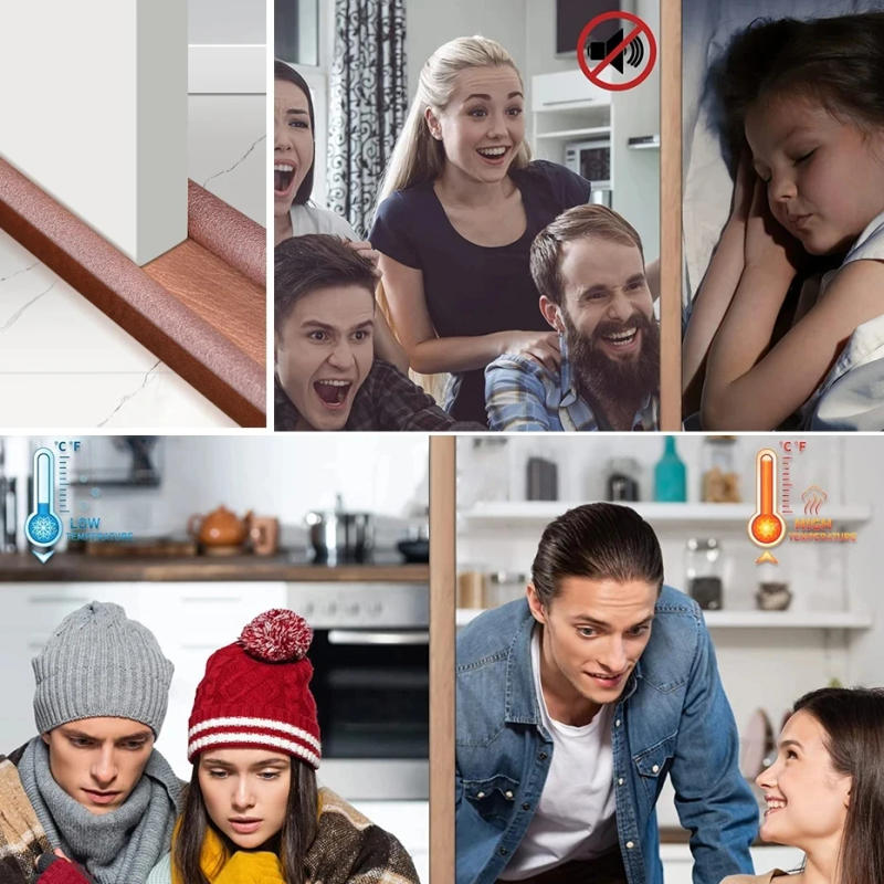 Description Picture 5 of itemNew 4 color door bottom sealing strip stopper Guard Wind Dust weather stripping burlete puerta casa soundproof Sealer Protector