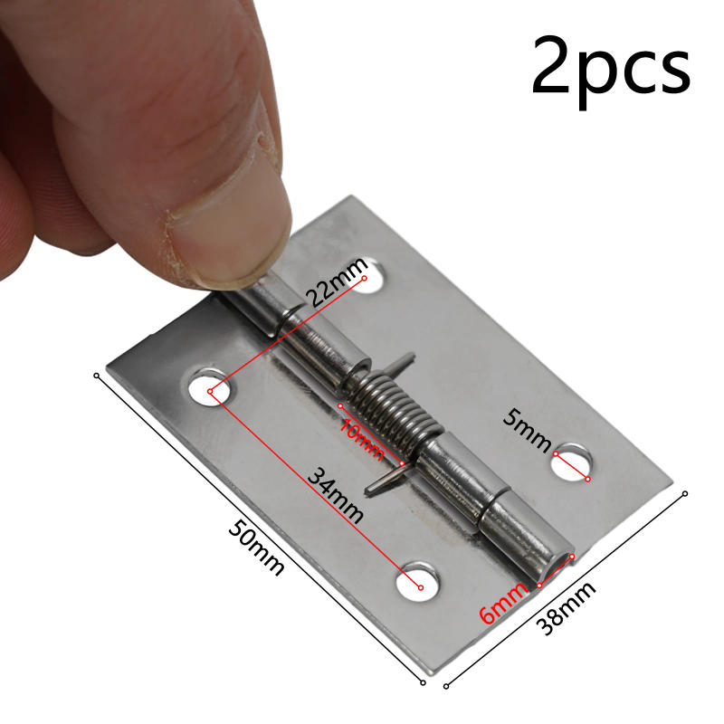 Description Picture 5 of item2 Pcs Door Hinges Cross Hinge Automatic Rebound Cabinet Cupboard Door Hinges For Folding Window With Spring Furniture Hardware