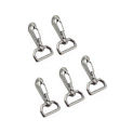 5PCS Bolt Snap Hooks With Swivel 304 Stainless Steel 65mm Length D Ring Swivel Snap Hooks For Dog Leash Chain