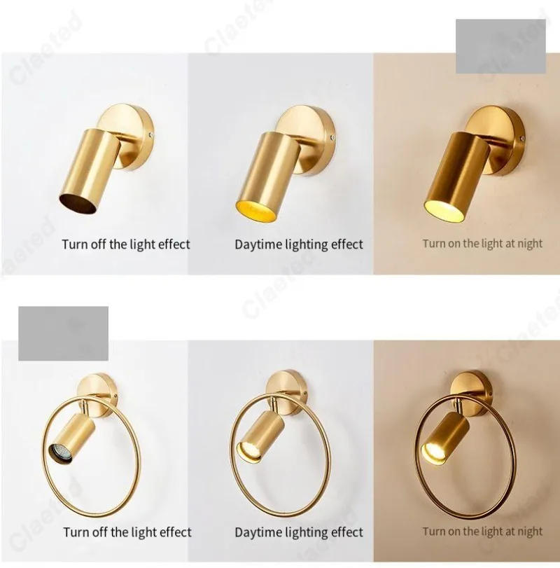 Description Picture 6 of itemCreative LED Rotating Adjustable E27 Wall Light Bedroom Bedside Reading Light Living Room Staircase Corridor Lighting Fixture