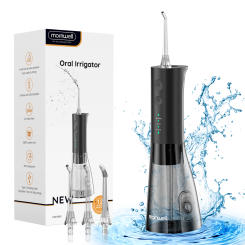 Mornwell F29 Oral Irrigator 3 Mode Water Flosser Dental Water Jet for Teeth Rechargeable Portable 180ML Water Tank Teeth Cleaner