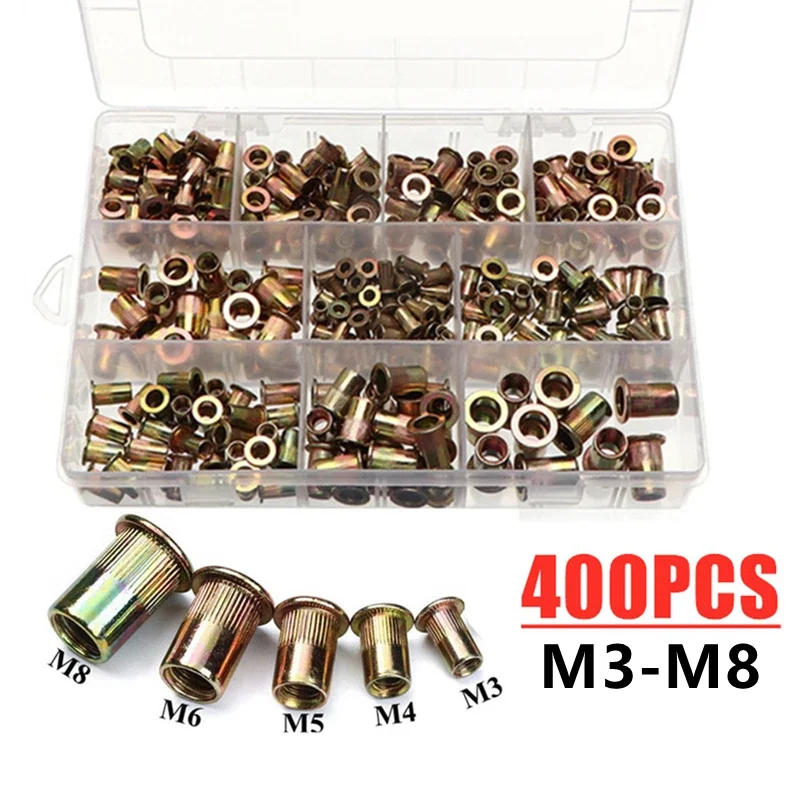 Description Picture 3 of item100/400PCS Rivet Nuts Gun Mandrel Kit M3/M4/M5/M6/M8 Nut Rivet Mandrels Repairtool Nut Gun Flatheadscrew Pop Nut Rivet Gun Set