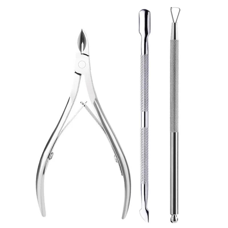 Description Picture 3 of itemNail Set Art Sand Files Buffer Sponge Block Brush Nail Scissors Kit With Cuticle Nipper Manicure Set UV Gel Polish Tools