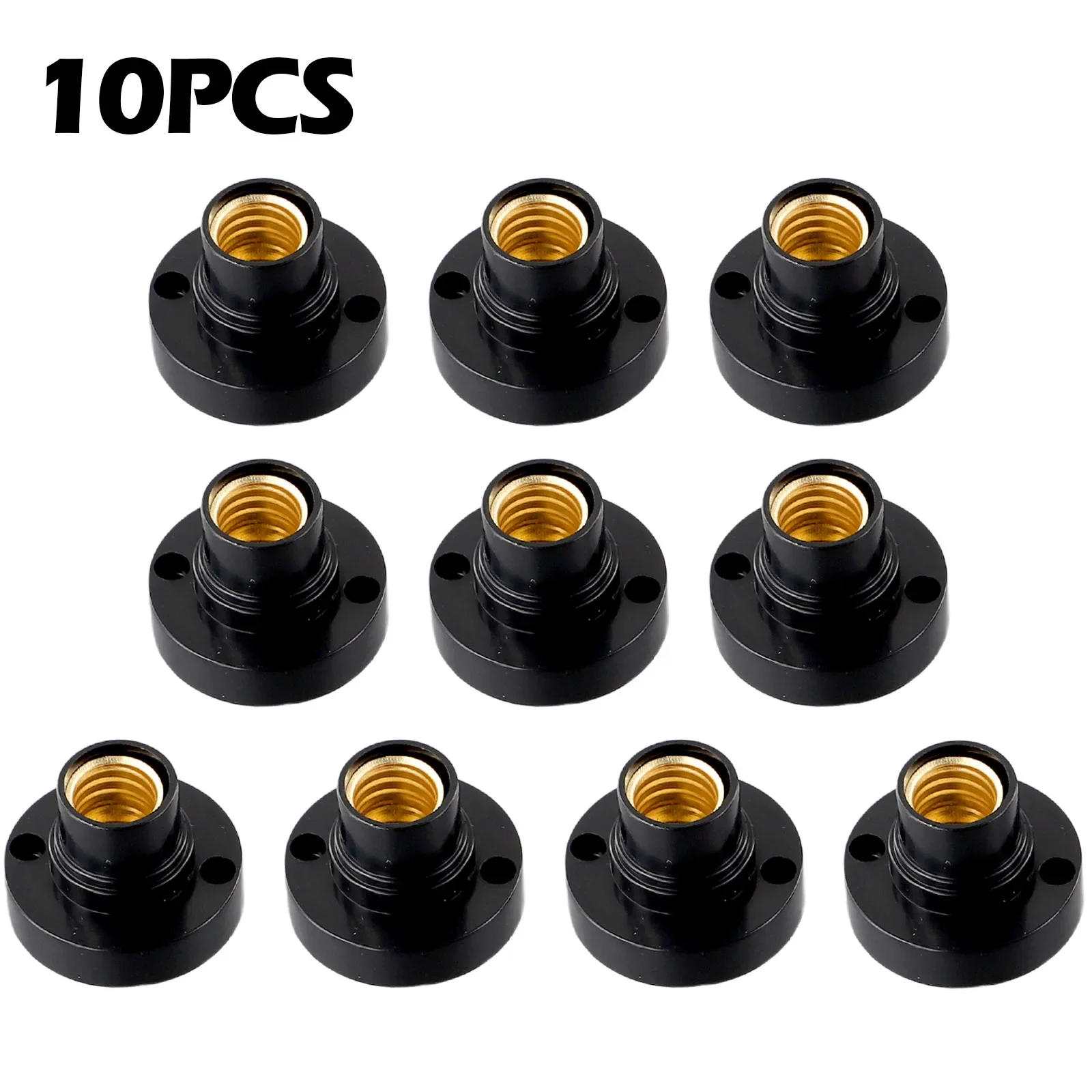 Description Picture 3 of item10Pcs E14 Light Bulb Holder Base Fitting Screw Cap LED Light Socket White Lamp Fixing Adapter Converter 100-230V Lamp Base