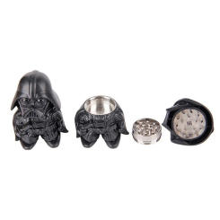 1Pc Warrior Shape Grinder With Storage Box Tobacco Herb Crusher Smoke Smoking Pipe Grinders Cigarette Accessories