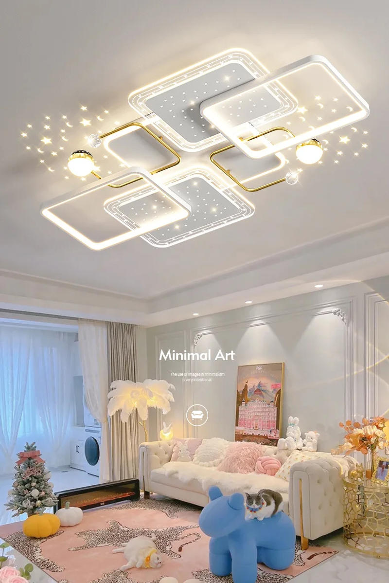 Description Picture 2 of itemLuxury Living Room Ceiling Lamp Originality Intelligent LED Bedroom Restaurant Chandelier Modern Indoor Decorate Luminaires