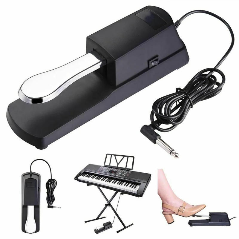 Description Picture 3 of itemUniversal Sustain Pedal Anti-Slip with Polarity Switch for MIDI Keyboard Synth Digital Pianos Electronic Drum Electric Piano