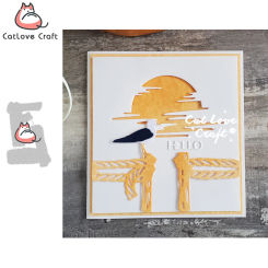 Catlove Mooring Rope Metal Cutting Dies Scrapbooking Mold Knife Stencil Die Cuts Card Making DIY Craft Embossing New Dies For