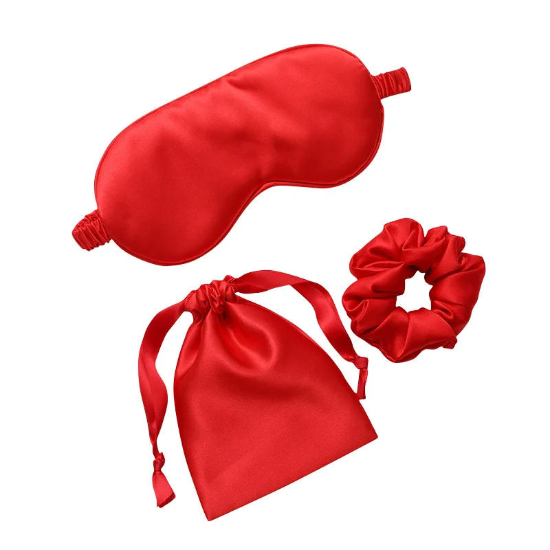 Description Picture 2 of itemSleeping Mask Silk Eye Night Mask Sleep Band Aid Eyes Cover Sort Patches For Women Blindfold Health Breathing Relax Nap Bandage