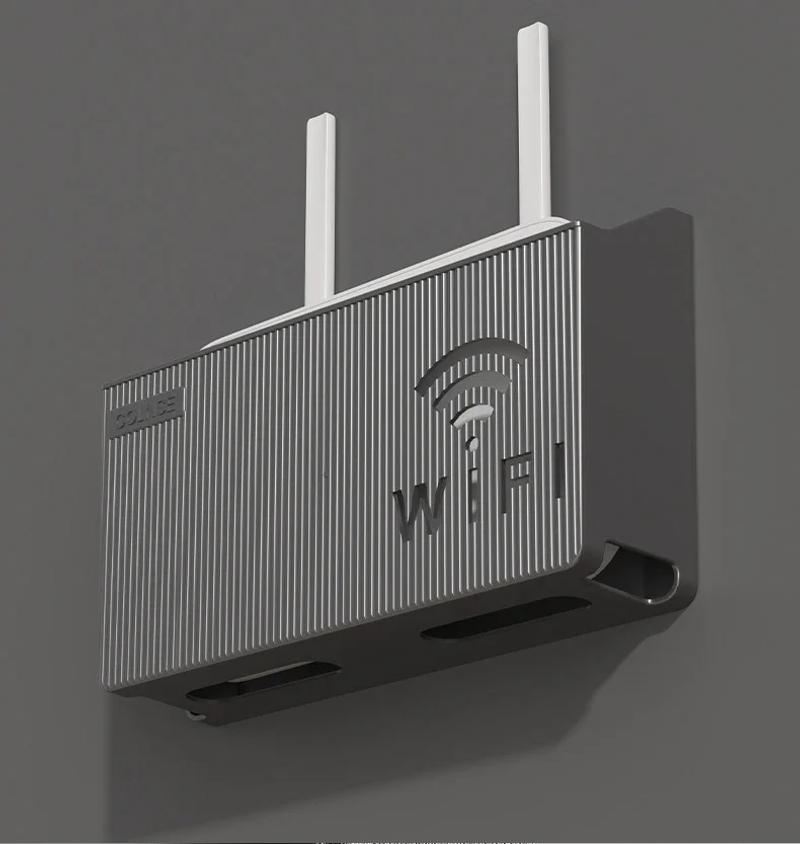 Description Picture 6 of itemWall Mounted Wireless WIFI Router Shelf ABS Plastic Storage Box Router Rack Cable Power Bracket Organizer Box for Living Room