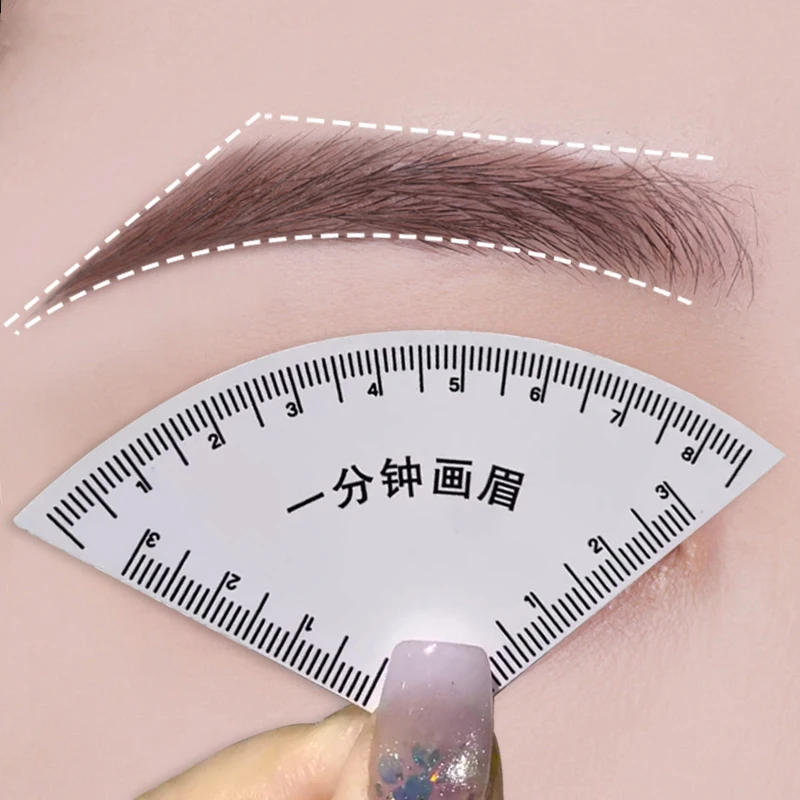 Description Picture 4 of itemBrow Shaping Stencil Women Instant Brow Shaper Fast & Precise Drawing Eyebrow Design Ruler Multi-Style Template Brow Magic Tool