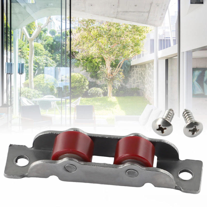 Description Picture 6 of itemHome Garden Door Sliding Roller Door Hardware Pulley Sliding Door Roller Runner Wheel Slot Wheels Stainless Steel Track Pulley