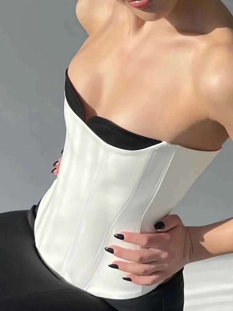 Description Picture 4 of itemSexy Bustier Top Women Elegant Lingerie Corset Summer Fashion Bustiers Tank Top Ropa Mujer Vintage Streetwear Woman Clothes