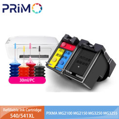 540XL 541XL PG540 CL540 Refillable Ink Cartridges for Canon MX475 MX525 MG3650 MG3600 MG3250 MG2150 MG3100 MG4250 MG3550 MG4100