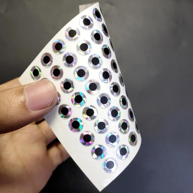 Description Picture 4 of item2D Flat Fishing Lure Eyes Tape 4/5/6/ 8mm Stick On Realistic Lure Baits Artificial DIY Fish Eye Fishing Tackle Accessories Tools