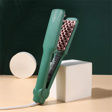 Professional Corn Hair Crimper Curler Dry & Wet Use Corrugated Irons Ceramic Curling Iron With Temperature Control Waving Tool