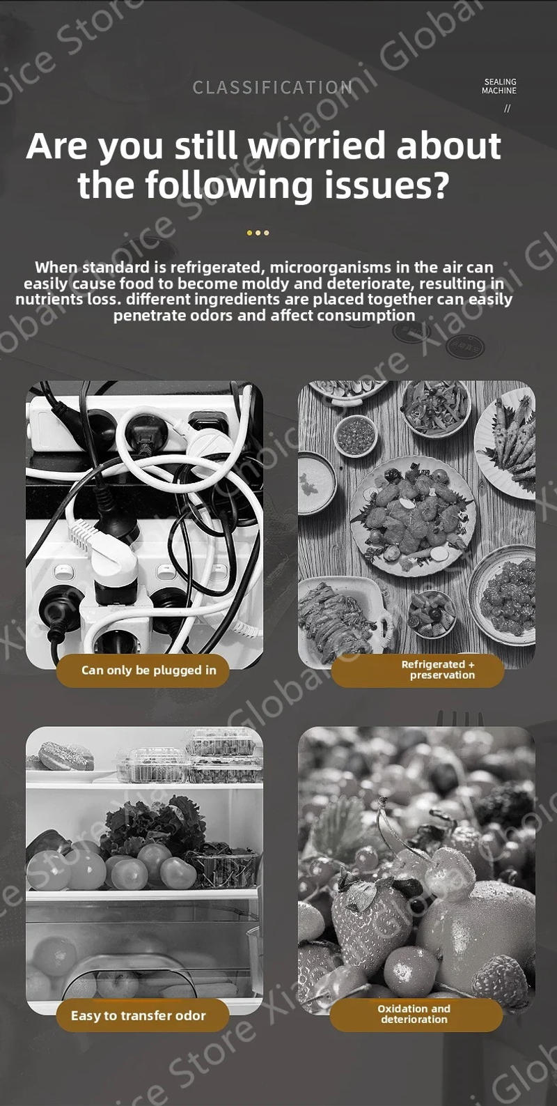 Description Picture 5 of itemXiaomi Mini Wireless Fully Automatic Vacuum Sealing Machine Household Small Portable Food Packaging Plastic Sealing Machine New