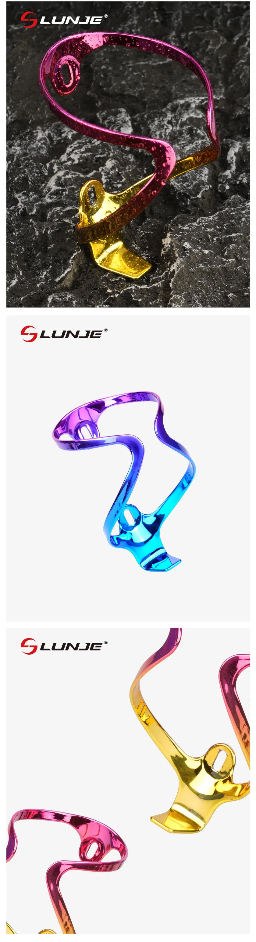 Description Picture 3 of itemUltralight Bicycle Water Bottle Cage Aluminum Alloy Water Bottle Holder Colorful  Cycling Bottle Bracket Bicycle Accessories