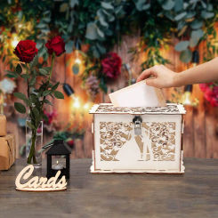 Wooden Wedding Gift Card Box With Lock Wedding Party Decoration Wooden Card Box For Wedding Party Decoration Wedding Wooden Box
