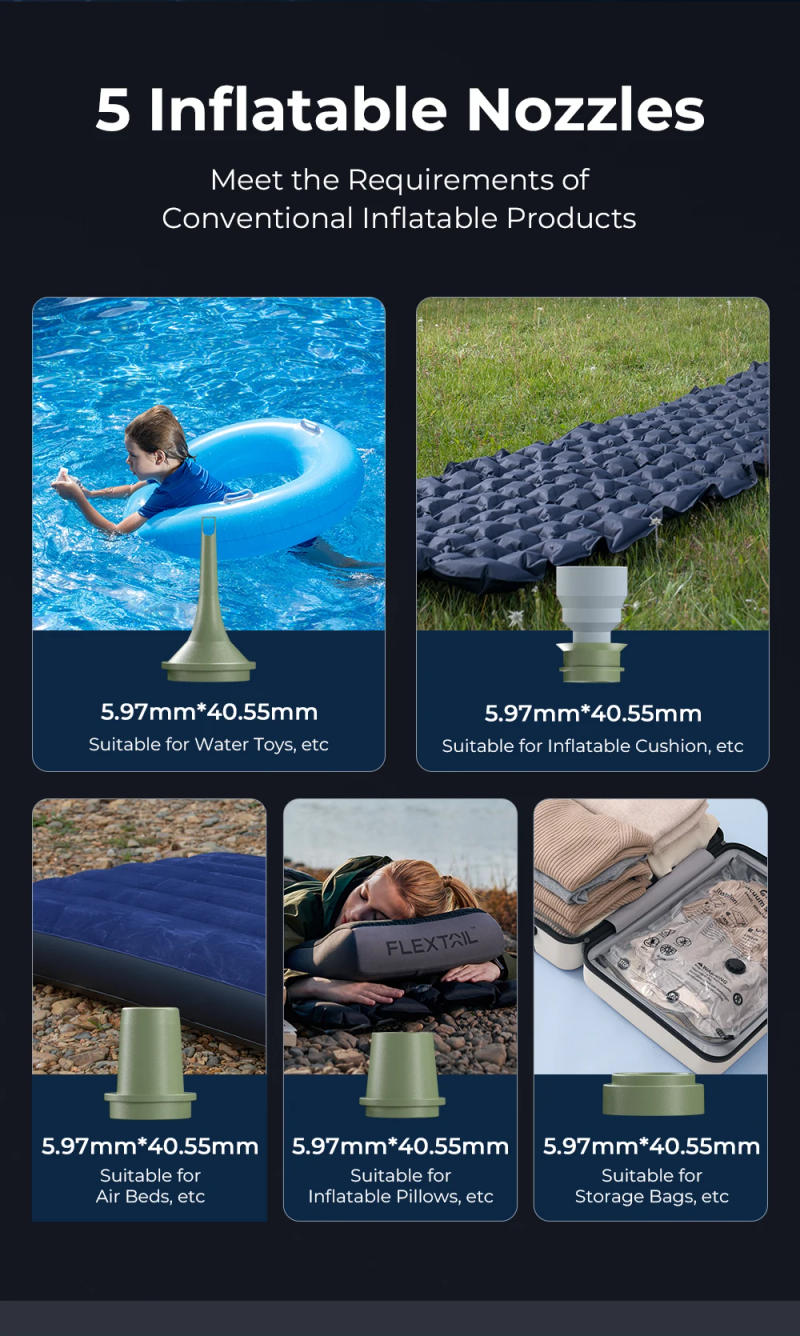 Description Picture 6 of itemHENGDUAN Electric Air Pump Ultralight Portable Nano Pump 2 Rechargeable Battery with Camping Lantern for Air Cushion, Air Pillow