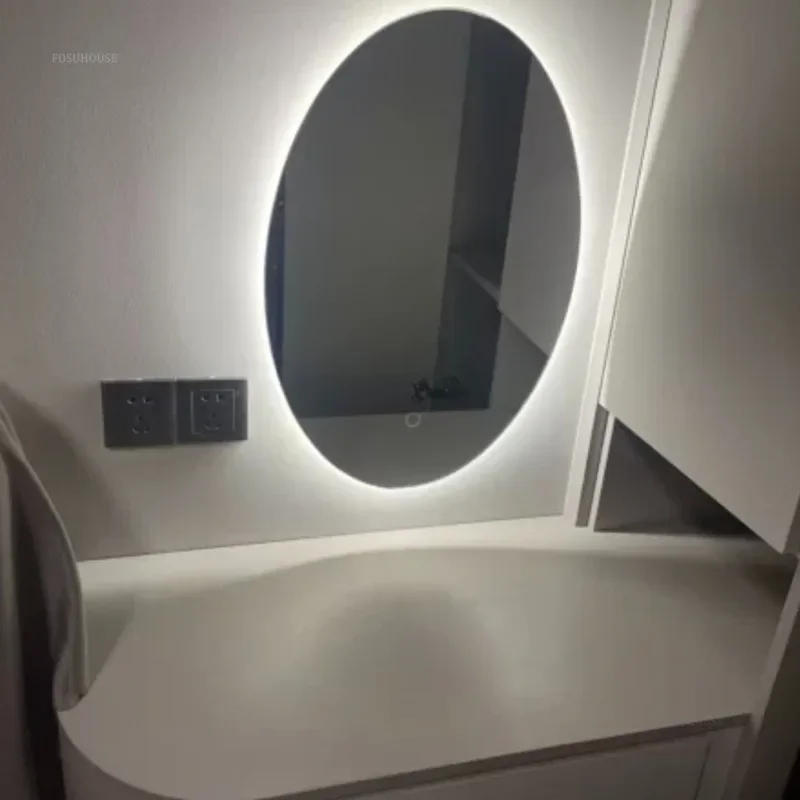 Description Picture 4 of itemSmart Oval Bath Mirrors Touch Screen Anti-fog LED Light Bathroom Mirror Toilet Body Induction Wall-mounted Lighted Makeup Mirror