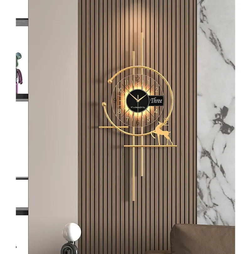 Description Picture 6 of itemModern Wall Clock Noiseless Living Room Bedroom Wall Clocks Luxury Design Large Size Clocks Nordic Minimalist Home Decoration