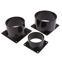 New 75/100/120/150mm Flange Connector Pipe Fitting Air Inlet And Outlet Square Bottom Air Ducting Connection Flange