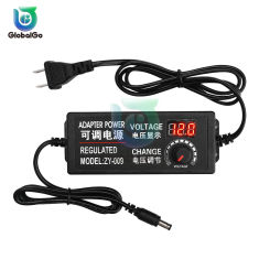 AC-DC Adjustable Voltage Power Adapter 100-220V to 3-24V/3-12V/9-24V Digital Display 2A 3A 5A AC to DC