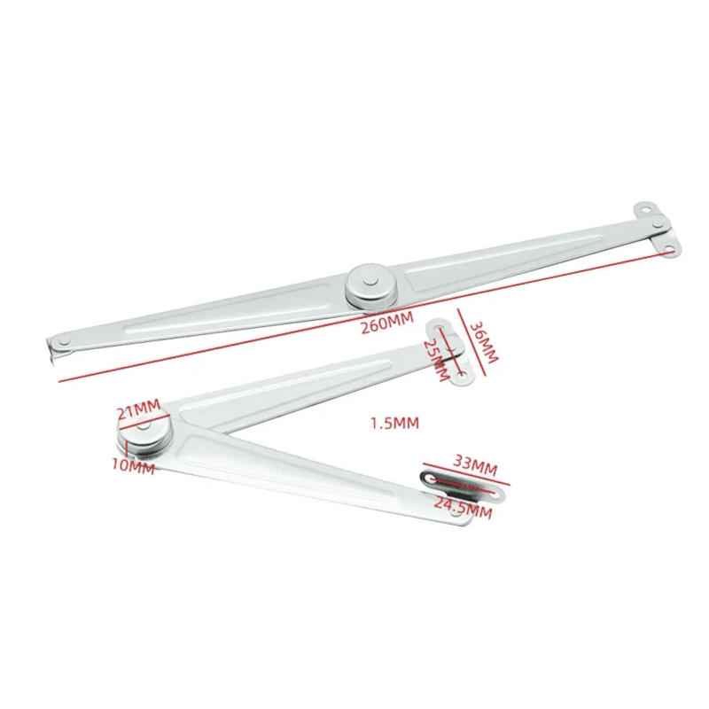 Description Picture 4 of item2pcs Furniture Hinge Bedside Cupboard Door Support Hinge Cabinet Slide Position Connecting Rod Hardware Support Bracket Fitting