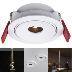 LED Downlight Angle Adjustable Recessed Ceiling Light LED Recessed Lighting for Living Room Hallway Stairwell Museum Showroom