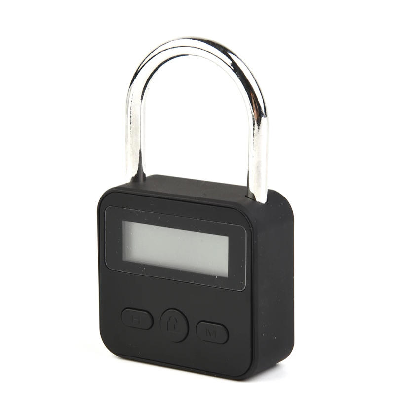 Description Picture 4 of item1pc Timing Padlock Anti-addiction Metal Timer Lock LCD Display Multi Function Electronic Time 99 Hours Max Timing Padlock