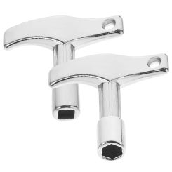 2pcs Drum Tuning Keys Tuner Acoustic Tools Music Instrument Supplies PDH Universal Metal Wrench Kit Solid Square Socket