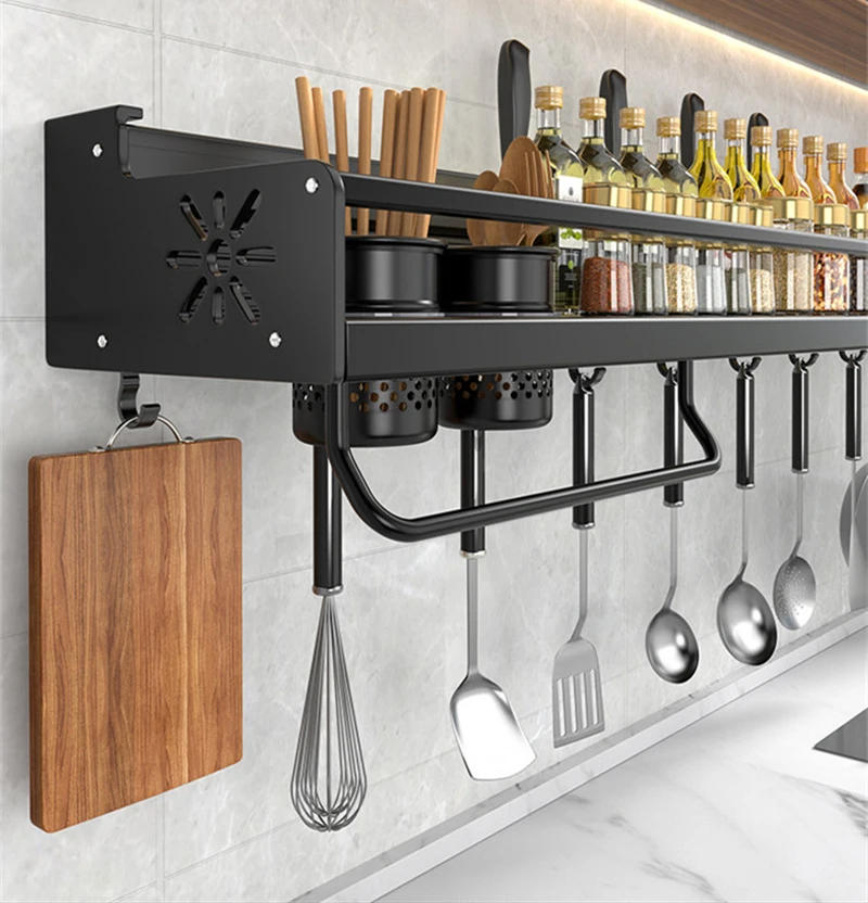 Description Picture 2 of itemKitchen Storage Rack Without Punching Multi-functional Household Wall-mounted Chopsticks And Knife Holder