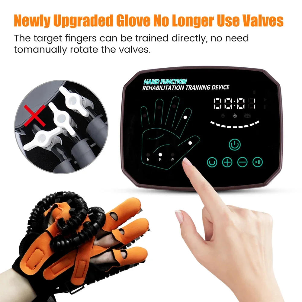 Description Picture 6 of itemRehabilitation Robot Gloves Hemiplegia Cerebral Infarction Training Equipment Stroke Finger Physiotherapy Tools Right Left Hand