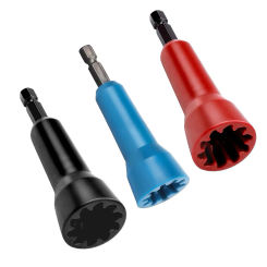 1pc Electrician Wire Twisting Tools 1/4" Hex Shank Twisting Wire Connector Sockets For Power Drill Drivers Quickly Twister