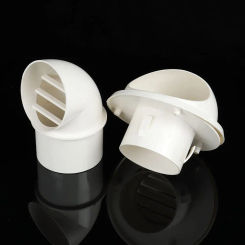 PVC Circular Vent Outlet Cover Various Size Durable Exterior Wall Air Vent Ducting Ventilation Grilles Vents Waterproof Cap