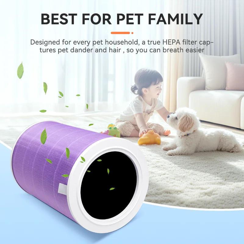 Description Picture 5 of itemReplacement For Xiaomi Air Purifier 1/2/2S/2C/2H/3/3C/3H Hepa Filter For Xiaomi Air Purifier PM2.5 Filter  Blue, Purple, Green