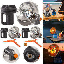 Mini Propane Radiant Heater Coldproof Tank Top Propane Heater Stainless Steel Kerosene Stove Heater for Camping Fishing and More